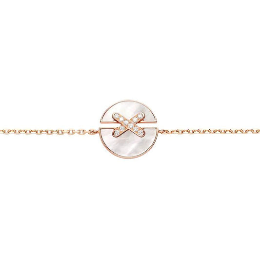 [Polaidi Jewelry]JEUX DE BRACELET MOP PINK GOLD DIAMONDS