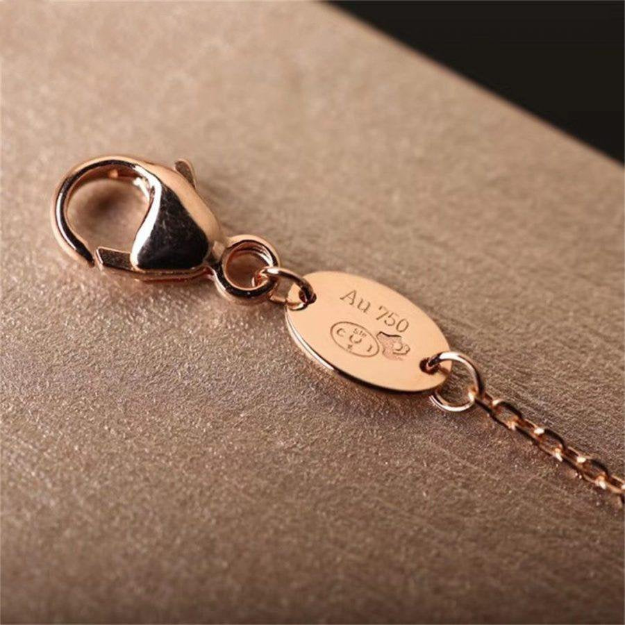 [：Polaidi Jewelry]Hollow Design Four-Leaf Clover Flower Shape Bracelet