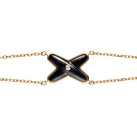 [Polaidi Jewelry ]JEUX BRACELET ONYX PINK GOLD 1 DIAMOND