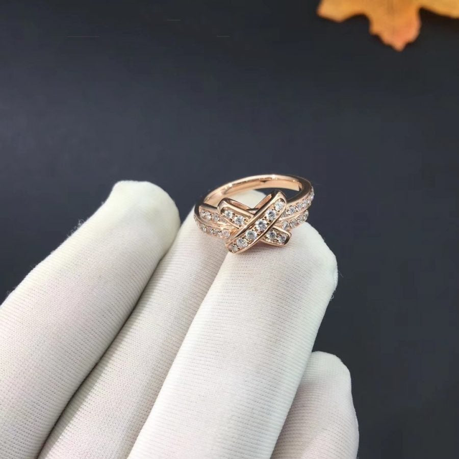 [Polaidi Jewelry]JEUX DE RING PINK GOLD DIAMOND