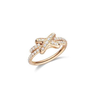 [：Polaidi Jewelry]JEUX DE RING PINK GOLD DIAMOND