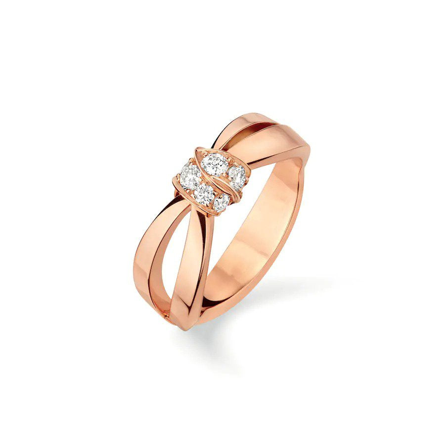 [：Polaidi Jewelry]LIENS RING PINK GOLD DIAMOND