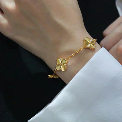 [Polaidi Jewelry] CLOVER 5 MOTIF LASER BRACELET COLLECTION