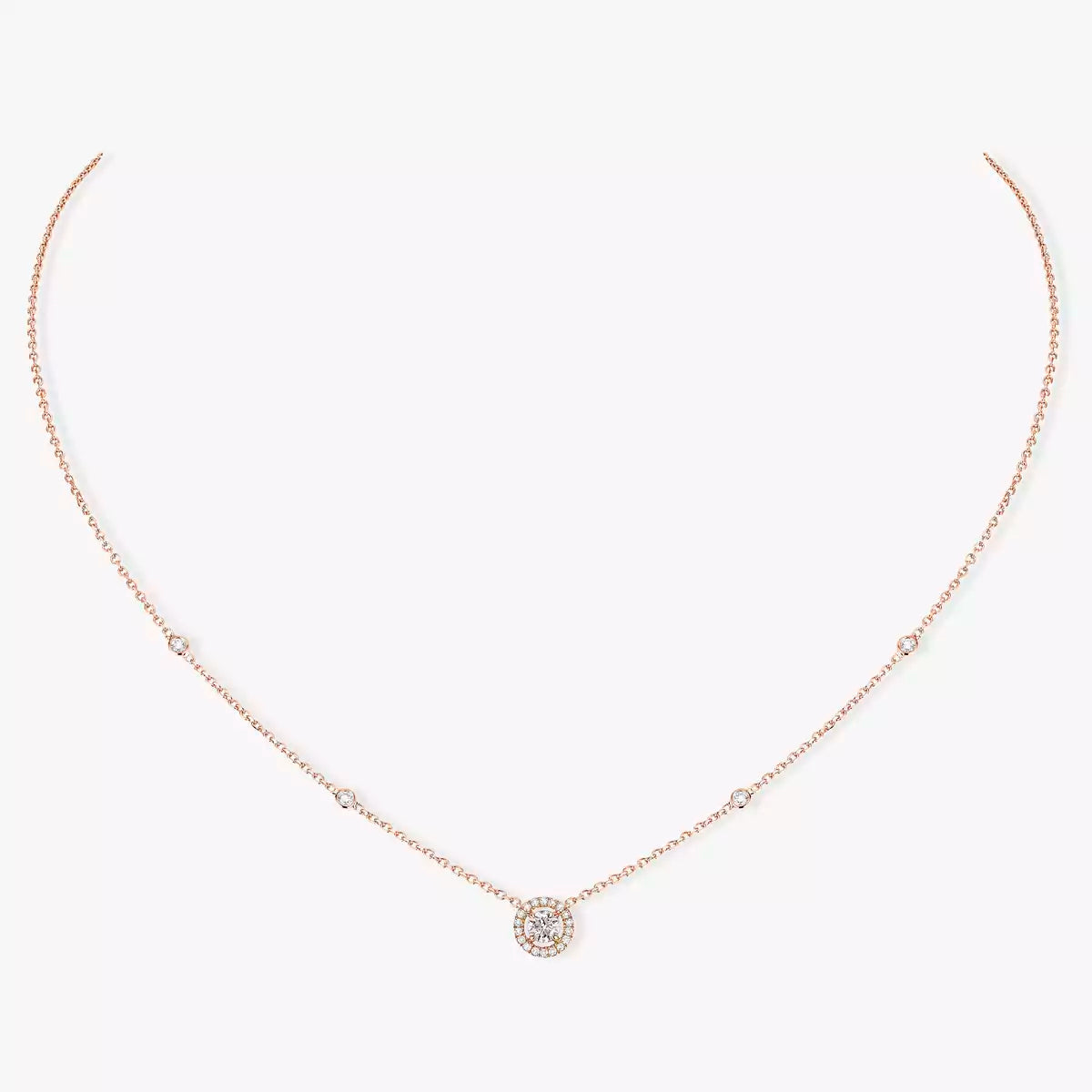 [Polaidi Jewelry]Diamond Necklace 0,20ct Brilliant Shape Joy