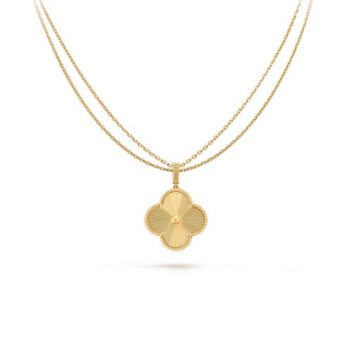 [：Polaidi Jewelry]CLOVER 25MM PEDANT NECKLACE GOLD