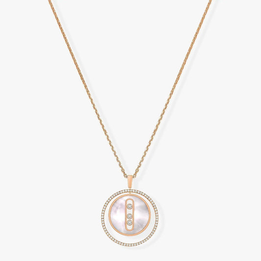 [Polaidi Jewelry]LUCKY MOVE MM NACRE BLANCHE DIAMOND NECKLACE