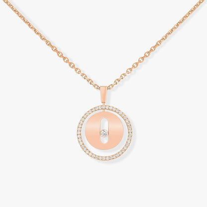 [Polaidi Jewelry]LUCKY MOVE PM NECKLACE PINK GOLD DIAMOND