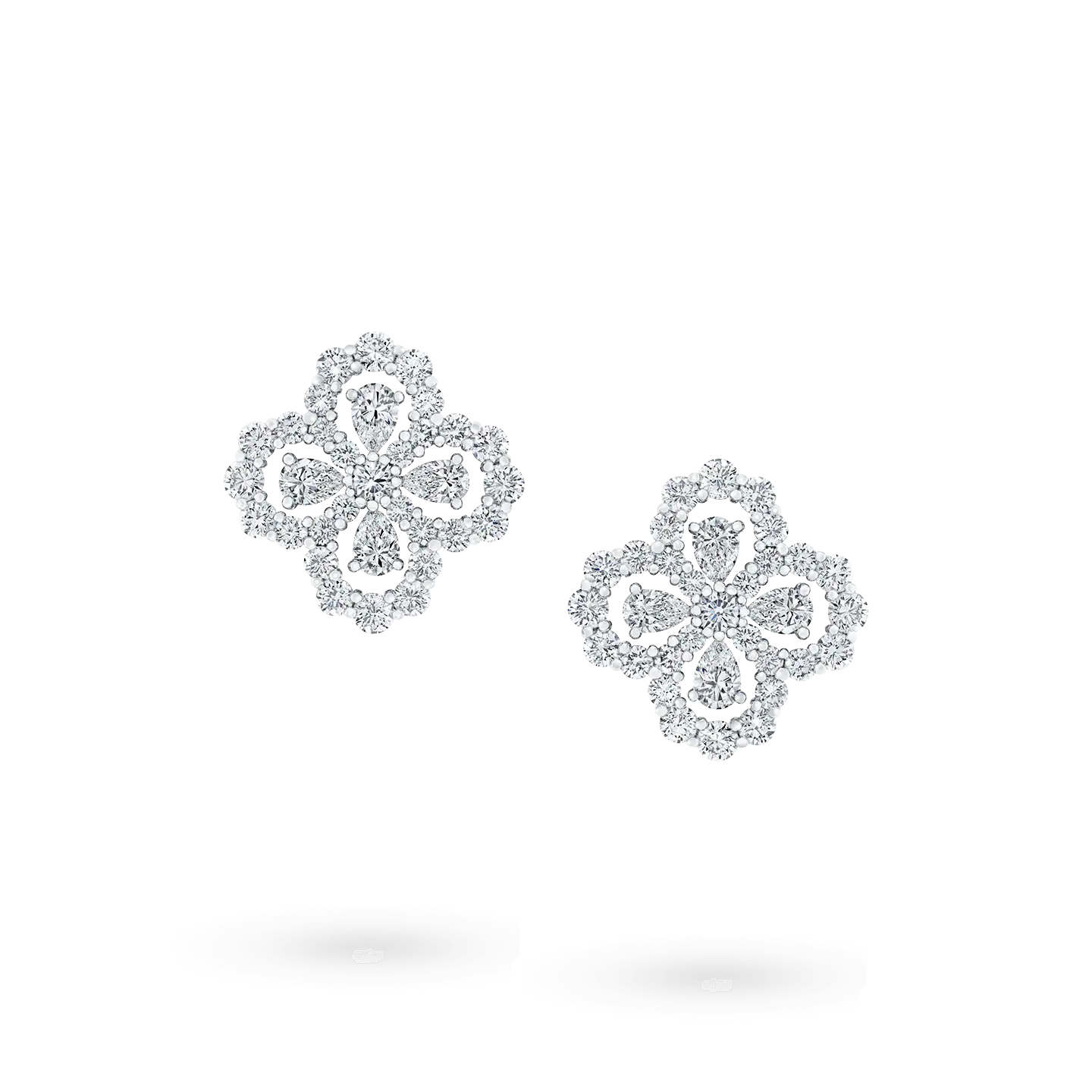 [Polaidi Jewelry]LOOP EARRINGS FULL MOTIF DIAMOND 16MM