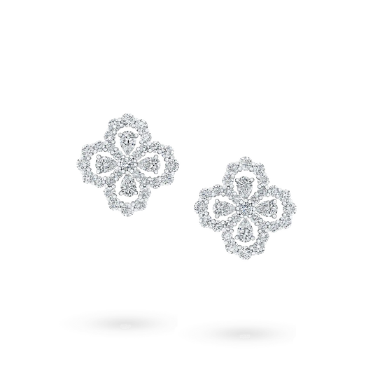 [Polaidi Jewelry]LOOP EARRINGS FULL MOTIF DIAMOND 16MM
