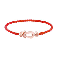 [Polaidi Jewelry ]FORCE 10 HALF DIAMOND PINK GOLD RED CORDERI LARGE AND MEDIUM MODEL