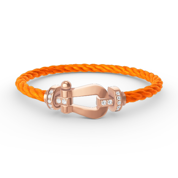 [Polaidi Jewelry]FORCE LARGE HORSESHOE HALF DIAMOND BRACELET ROSE GOLD