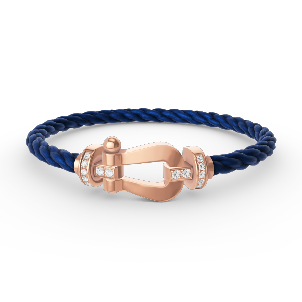 [：Polaidi Jewelry]FORCE LARGE HORSESHOE HALF DIAMOND BRACELET ROSE GOLD