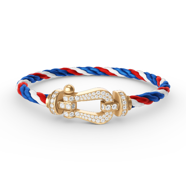 [Polaidi Jewelry]FORCE LARGE HORSESHOE FULL DIAMOND BRACELET GOLD