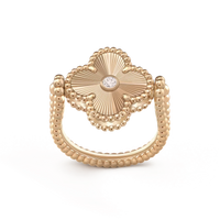 [Polaidi Jewelry ]CLOVER RIVERSIBLE ROSE GOLD RING