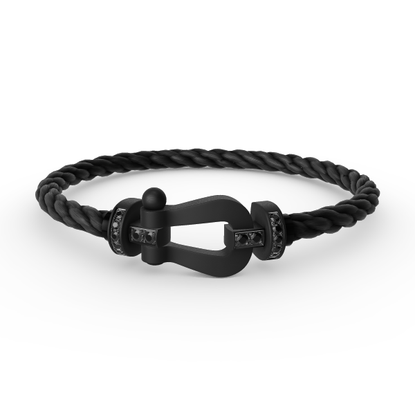 [：Polaidi Jewelry]FORCE LARGE SERIES HORSESHOE BLACK SAMURAI BRACELET