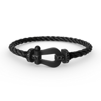 [Polaidi Jewelry ]FORCE LARGE SERIES HORSESHOE BLACK SAMURAI BRACELET