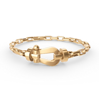 [Polaidi Jewelry ]FORCE LARGE HORSESHOE CLASP  METAL BRACELET