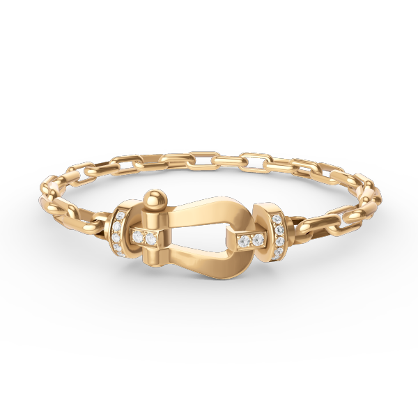 [Polaidi Jewelry]FORCE LARGE HORSESHOE CLASP  METAL BRACELET