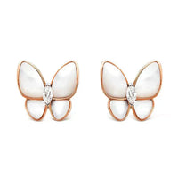 [Polaidi Jewelry ]BUTTERFLY MOP DIAMOND EARRINGS