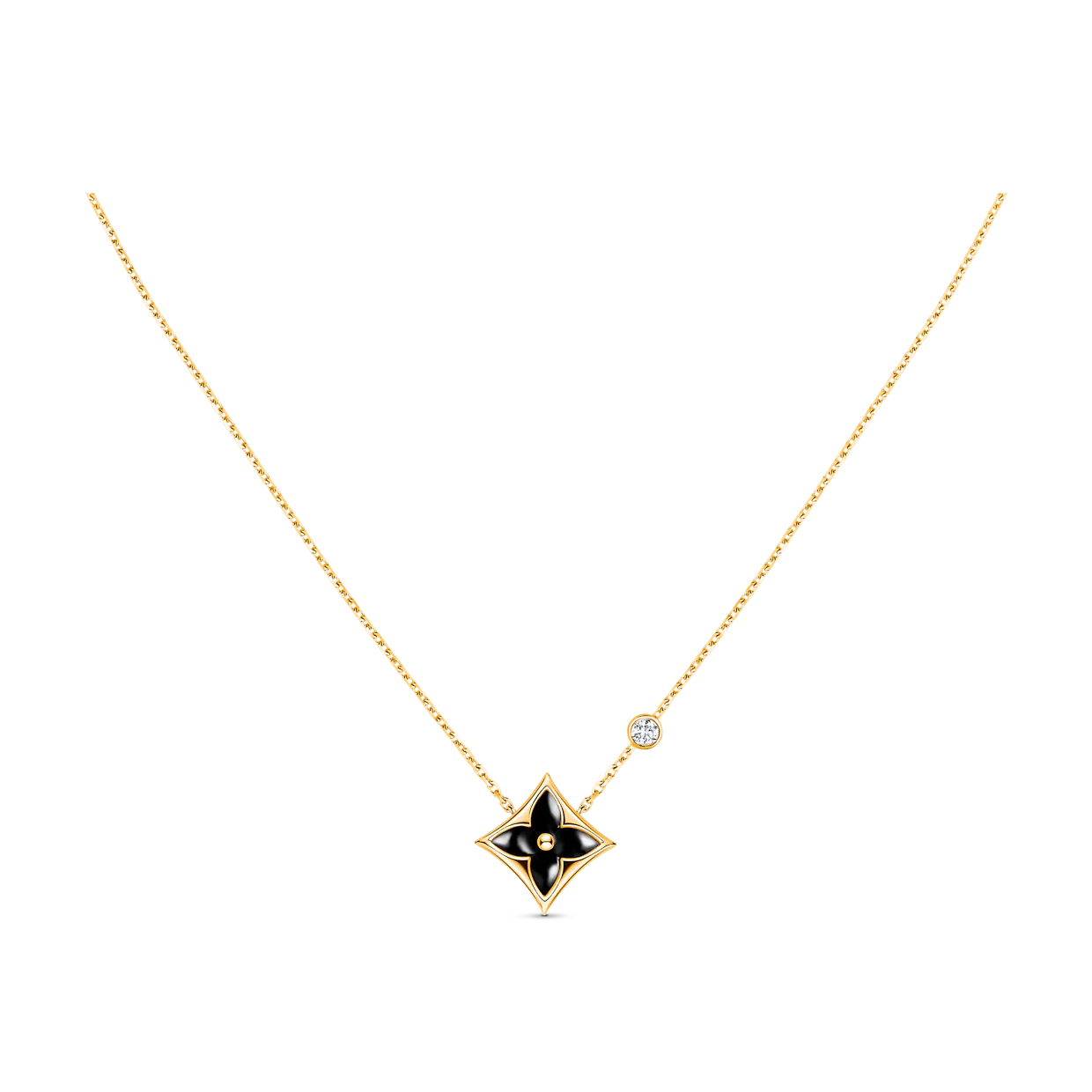 [Polaidi Jewelry]STAR BLACK MOP NECKLACE