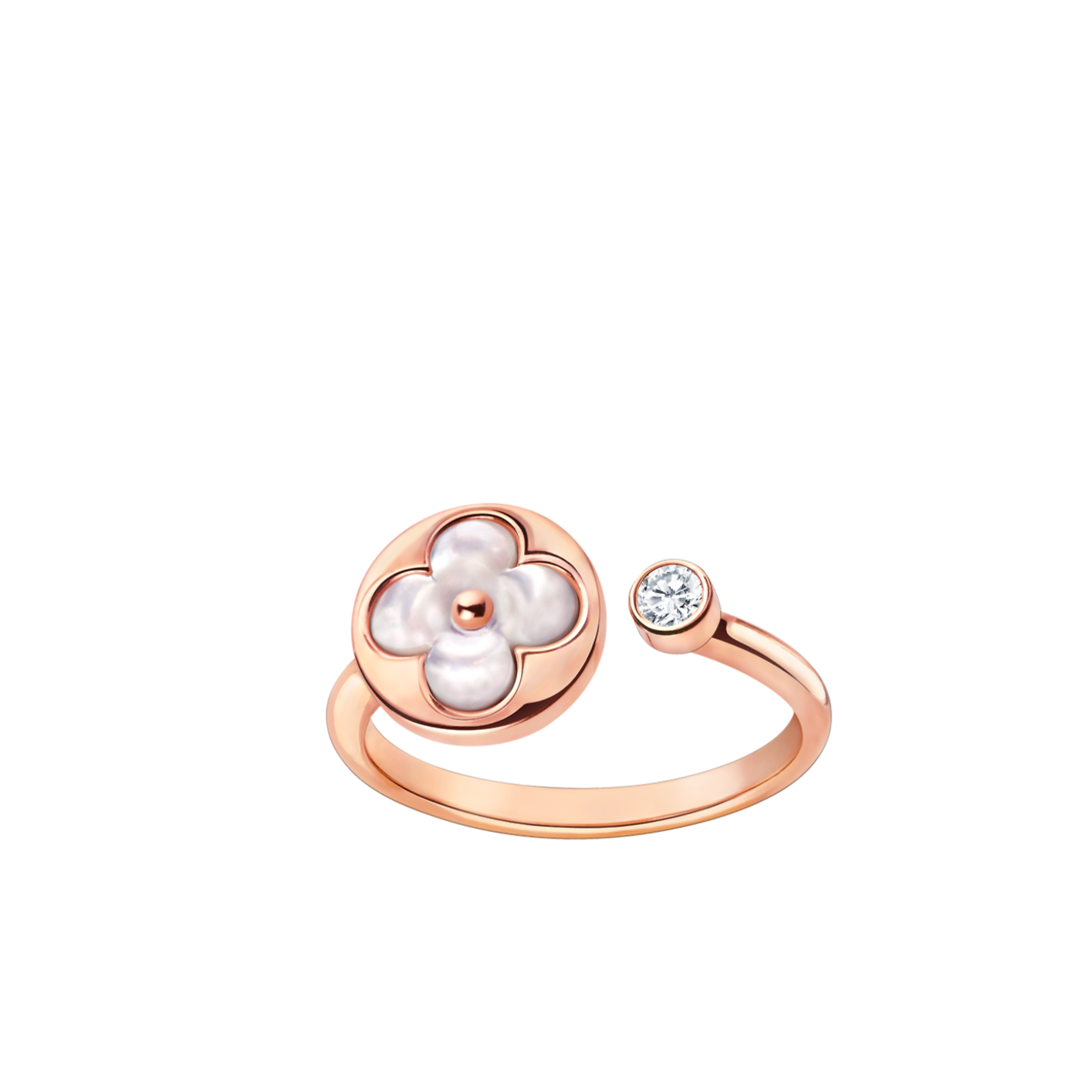 [：Polaidi Jewelry]SUN 1 DIAMOND PINK MOP RING