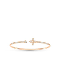 [Polaidi Jewelry ]IDYLLE PINK GOLD OPEN BRACELET DIAMOND PAVED