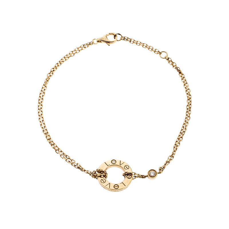 [：Polaidi Jewelry]LOVEブレスレット 2ダイヤモンド