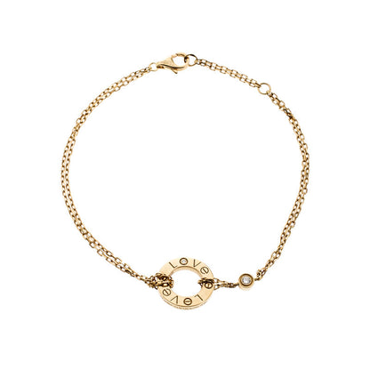 [：Polaidi Jewelry]LOVEブレスレット 2ダイヤモンド