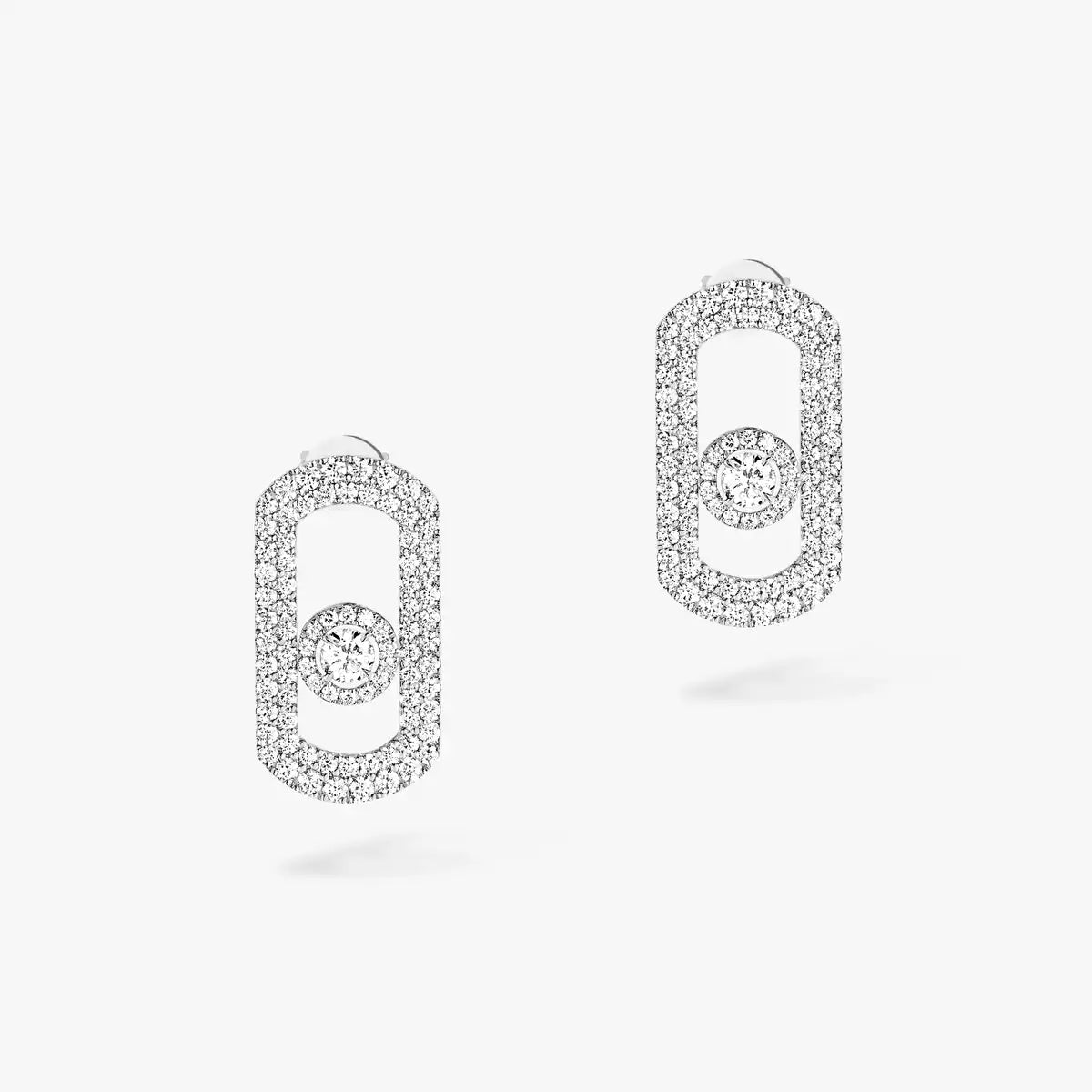 [Polaidi Jewelry]So Move Pave_-Set Diamond Earrings in Silver