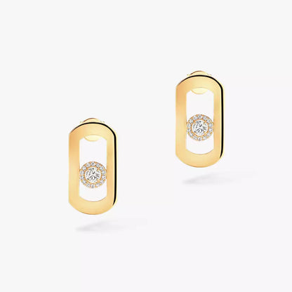 [Polaidi Jewelry]So Move Diamond Earrings in Yellow Gold