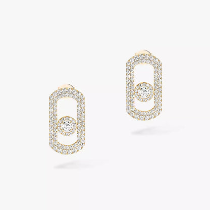 [Polaidi Jewelry]So Move Pave_-Set Diamond Earrings in Silver