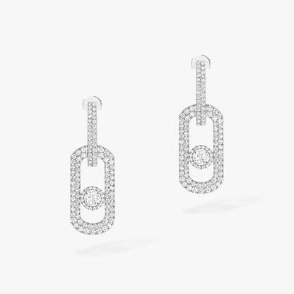[Polaidi Jewelry]So Move XL Pave_-Set Diamond Pendant Earrings