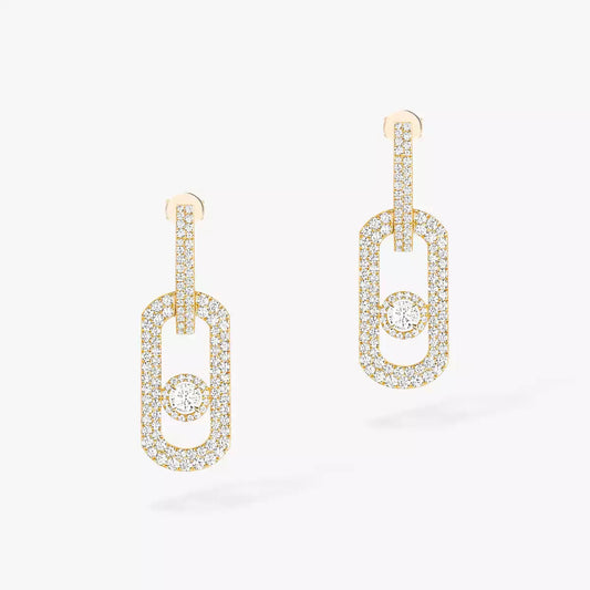 [Polaidi Jewelry]So Move XL Pave_-Set Diamond Pendant Earrings