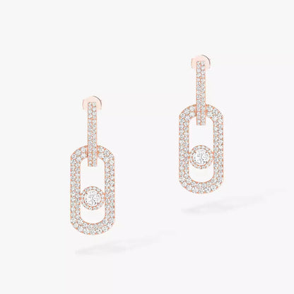 [Polaidi Jewelry]So Move XL Pave_-Set Diamond Pendant Earrings