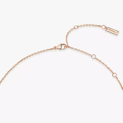 [Polaidi Jewelry]Lucky Eye Diamond Necklace in Rose Gold and Turquoise