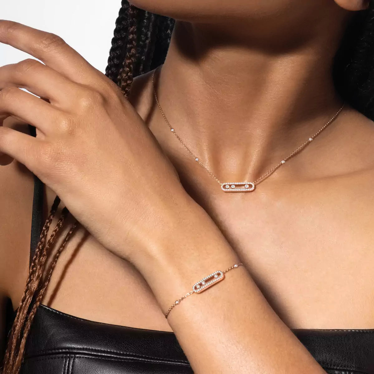 [Polaidi Jewelry]Pav¨¦ Baby Move Diamond Bracelet