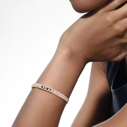 [Polaidi Jewelry]Move Noa Full Pavé Diamond Bangle Bracelet