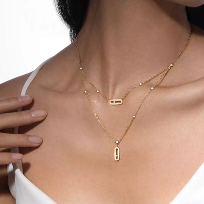 [Polaidi Jewelry] Move Uno Diamond Necklace