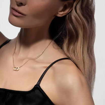 [Polaidi Jewelry]So Move Diamond Necklace in Gold