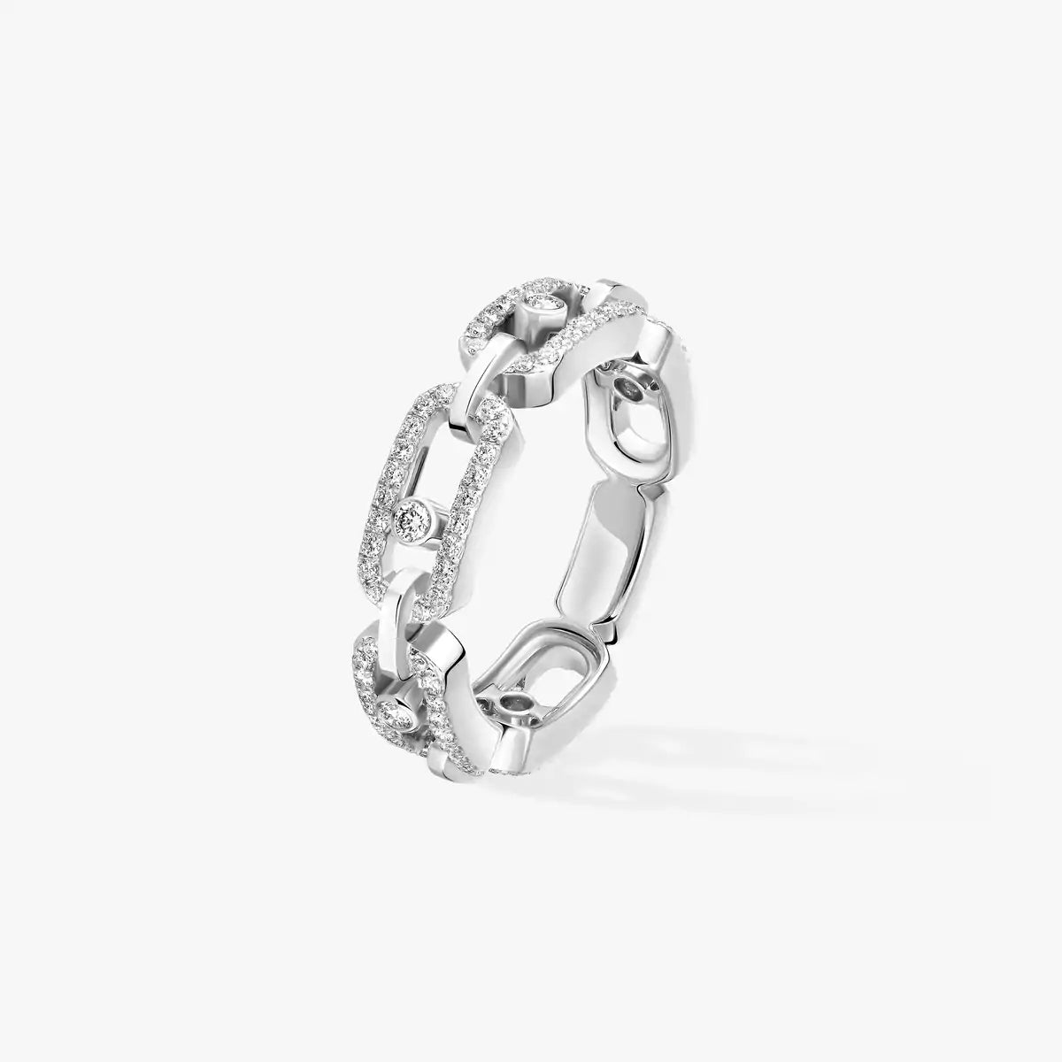[Polaidi Jewelry]Move Link Pave_-Set Diamond Ring in Gold