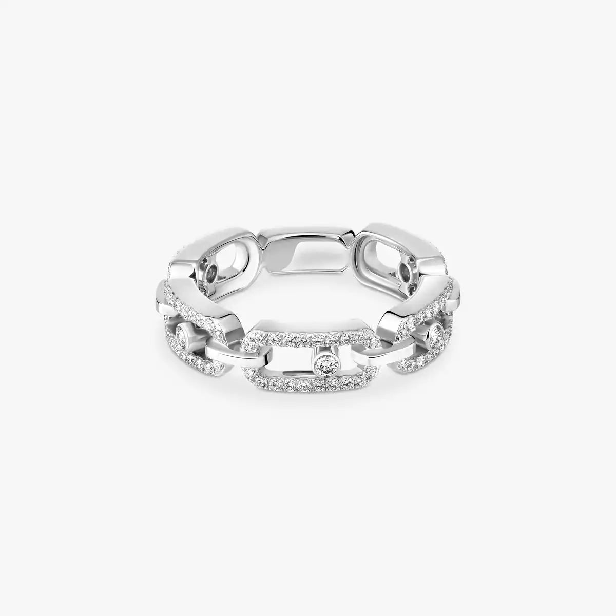 [Polaidi Jewelry]Move Link Pave_-Set Diamond Ring in Gold