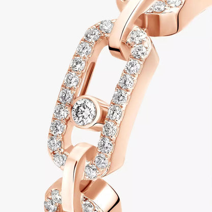 [Polaidi Jewelry]Move Link Pave_-Set Diamond Ring in Gold
