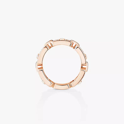 [Polaidi Jewelry]Move Link Pave_-Set Diamond Ring in Gold