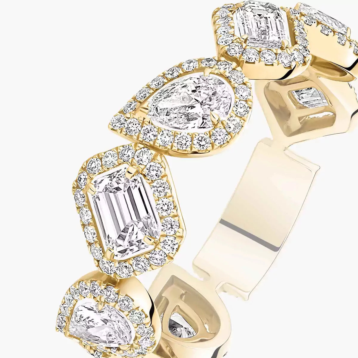 [Polaidi Jewelry]Diamond Wedding Ring My Twin