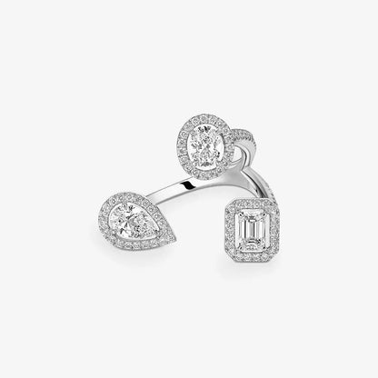 [Polaidi Jewelry]  Diamond Ring 0,25ct My Twin Trilogy