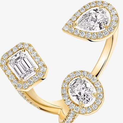 [[Polaidi Jewelry] Diamond Ring 0,25ct My Twin Trilogy