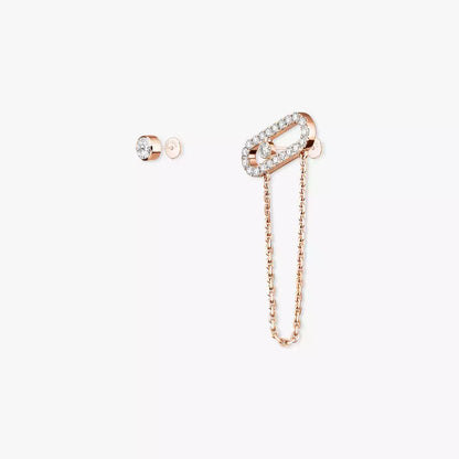[Polaidi Jewelry]Move Uno Diamond Earrings