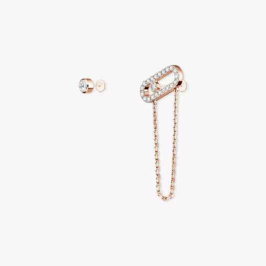 [Polaidi Jewelry]Move Uno Diamond Earrings