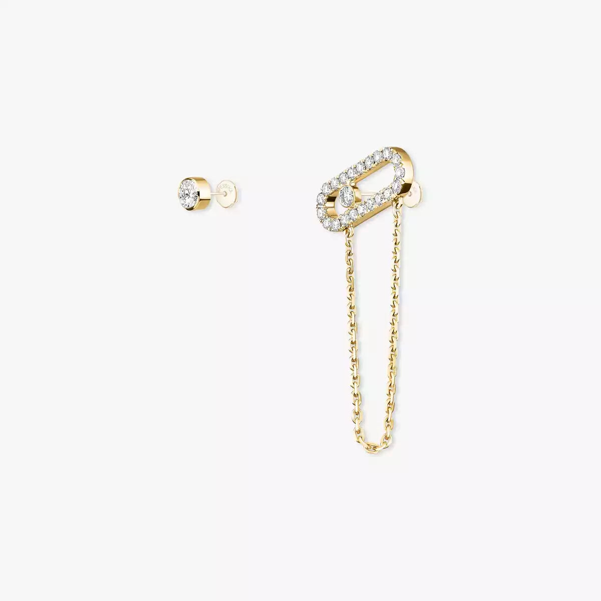 [Polaidi Jewelry]Move Uno Diamond Earrings