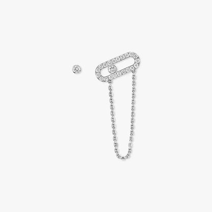 [Polaidi Jewelry]Move Uno Diamond Earrings